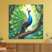 Premium omwikkelde canvas afdruk (Insitu (Woonkamer))