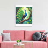 Premium omwikkelde canvas afdruk (Insitu (Woonkamer))