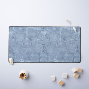 Premium op maat lichtblauw jeans denim effect bureaumat