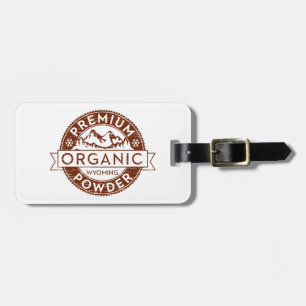 Premium Organic Wyoming Powder Bagagelabel