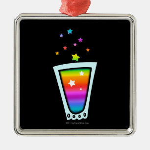 Premium ORNAMENS - RAINBOW SHOT GLASS Metalen Ornament