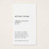 Premium Painted Black Brush Strokes Creatief Visitekaartje (Achterkant)