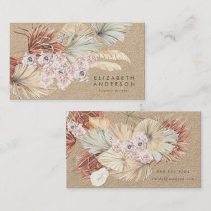 Premium - Pampas - Original Kraft Modern Designer Visitekaartje
