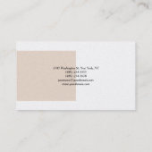 Premium - Pearl Modern minimalistisch Visitekaartje (Achterkant)