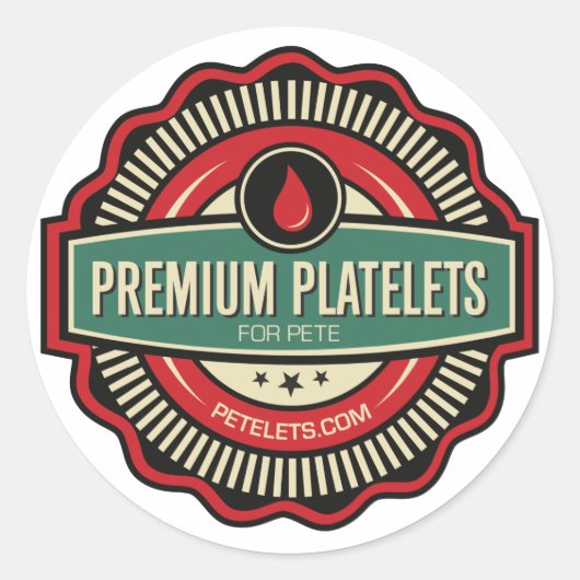 Premium Platelets Stickers — Set van 6 (Voorkant)