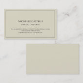 Premium Silk Professional, uniek, klassiek eenvoud Visitekaartje (Voorkant / Achterkant)