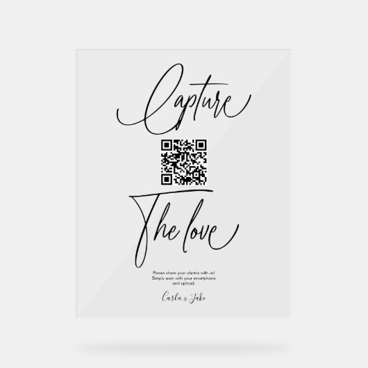 Premium Simple Share Mariage Photos QR Code (Recto)