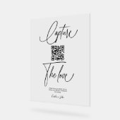 Premium Simple Share Mariage Photos QR Code (Angle)
