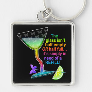 PREMIUM SLEUTELHANGERS - GLAS HALF VOL