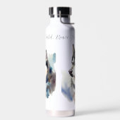 Premium Stainless Water Bottle with Artistic Siber Waterfles (Links)