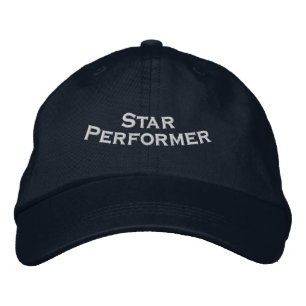 Premium Ster Prestatieverloopbare Navy Werkplek Geborduurde Pet
