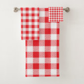 Premium Stylish Red and White Checkered (En situation)