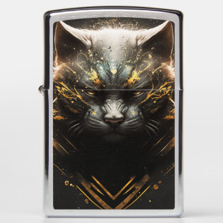 Premium Surreal Cat Art Zippo Lighter
