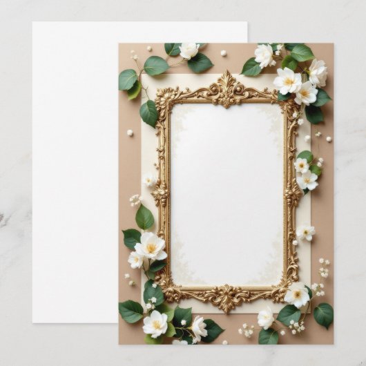 PREMIUM Uitnodigingskaart Ontwerp Kaart (Voorkant / Achterkant)