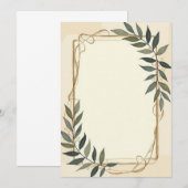 PREMIUM Uitnodigingskaart Ontwerp Kaart (Voorkant / Achterkant)