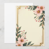 PREMIUM Uitnodigingskaart Ontwerp Kaart (Voorkant / Achterkant)