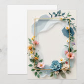 PREMIUM Uitnodigingskaart Ontwerp Kaart (Voorkant / Achterkant)