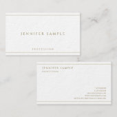 Premium Ultra Thick Faux Gold Text Luxurious Visitekaartje (Voorkant / Achterkant)