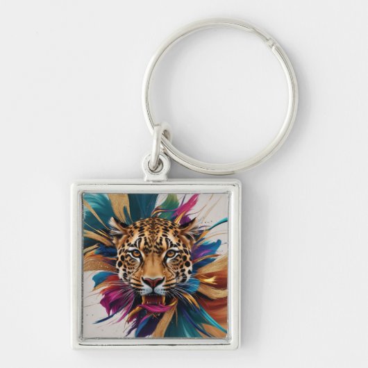 Premium vierkante sleutelhanger (Voorkant)