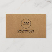 Premium Visitekaartje voor Craft Paper (Achterkant)