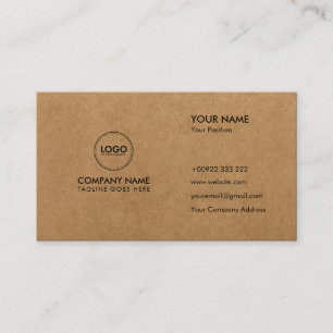 Premium Visitekaartje voor Craft Paper