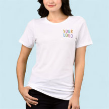Premium Vrouwen Wit T-Shirt Custom Business Logo