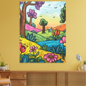Premium Wrapped Canvas 30" x 40" Afdruk (Insitu (Woonkamer))