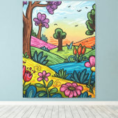 Premium Wrapped Canvas 30" x 40" Afdruk (Insitu (Houten vloer))