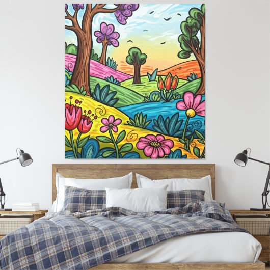 Premium Wrapped Canvas Custom (40.00" x 44.30") (Insitu (Slaapkamer))