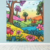 Premium Wrapped Canvas Custom (40.00" x 44.30") (Insitu (Houten vloer))