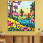 Premium Wrapped Canvas Custom (40.00" x 44.30") Afdruk (Insitu (Woonkamer))