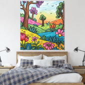 Premium Wrapped Canvas Custom (40.00" x 44.30") Afdruk (Insitu (Slaapkamer))