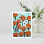 Premium Wrapped Canvas (Glans) Dianthus Briefkaart (Staand voorkant)