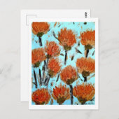 Premium Wrapped Canvas (Glans) Dianthus Briefkaart (Voorkant / Achterkant)