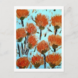 Premium Wrapped Canvas (Glans) Dianthus Briefkaart