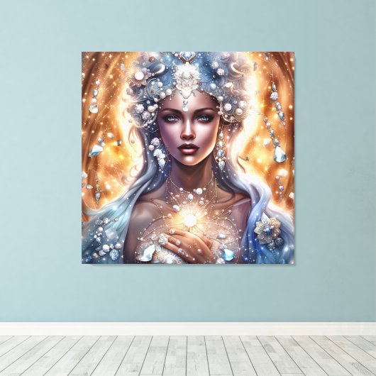 - Premium - Wrapped Canvas (gloss) Afdruk (Insitu (Houten vloer))