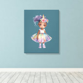 - Premium - Wrapped Canvas (gloss) Afdruk (Insitu (Houten vloer))