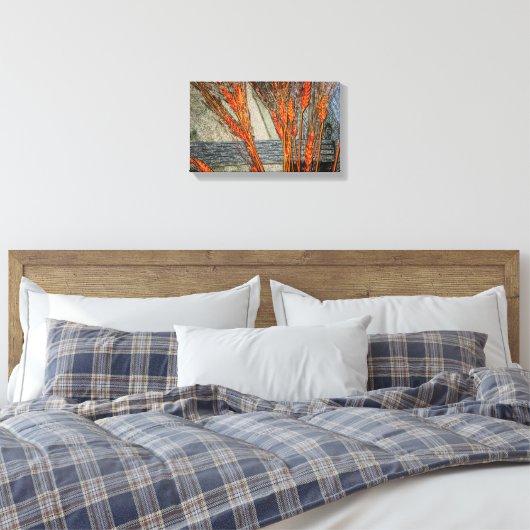 Premium Wrapped Canvas-Gloss-"jjhélène" original Canvas Afdruk (Insitu (Slaapkamer))