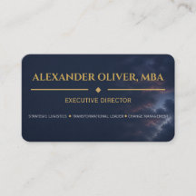 Premium Zakelijk Blauw en Goud Executives