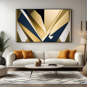 Premium Zakelijke Geometrie Canvas Afdruk
