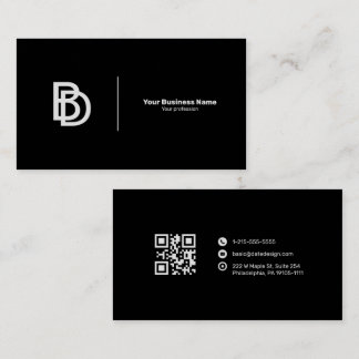 Premium Zakelijke Kaart met Logo en QR-code Visitekaartje