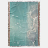 Premium Zeeschuimgroene Zeeschelp Kunstprint Deken (Voorkant Verticaal)