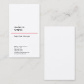 Premium - zijdeglans - minimalistische moderne tre visitekaartje (Voorkant / Achterkant)