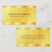 Premium - Zijderafwerking Moderne, elegante Gold l Visitekaartje (Voorkant / Achterkant)
