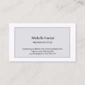 Premium - Zijderlaag - Eenvoudige minimalistische  Visitekaartje (Voorkant)