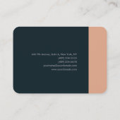 Premium - Zijderminimalistische moderne platte tek Visitekaartje (Achterkant)