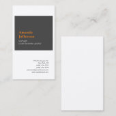 Premium - zijderupTISCH, minimaal professioneel la Visitekaartje (Voorkant / Achterkant)