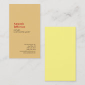 Premium - zijderupTISCH, minimaal professioneel la Visitekaartje (Voorkant / Achterkant)