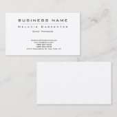Premium - Zijderwitlaag - minimalistisch modern Visitekaartje (Voorkant / Achterkant)
