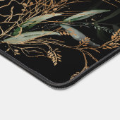 Premium zwart goud eucalyptus elegante grote muis bureaumat (Hoek)